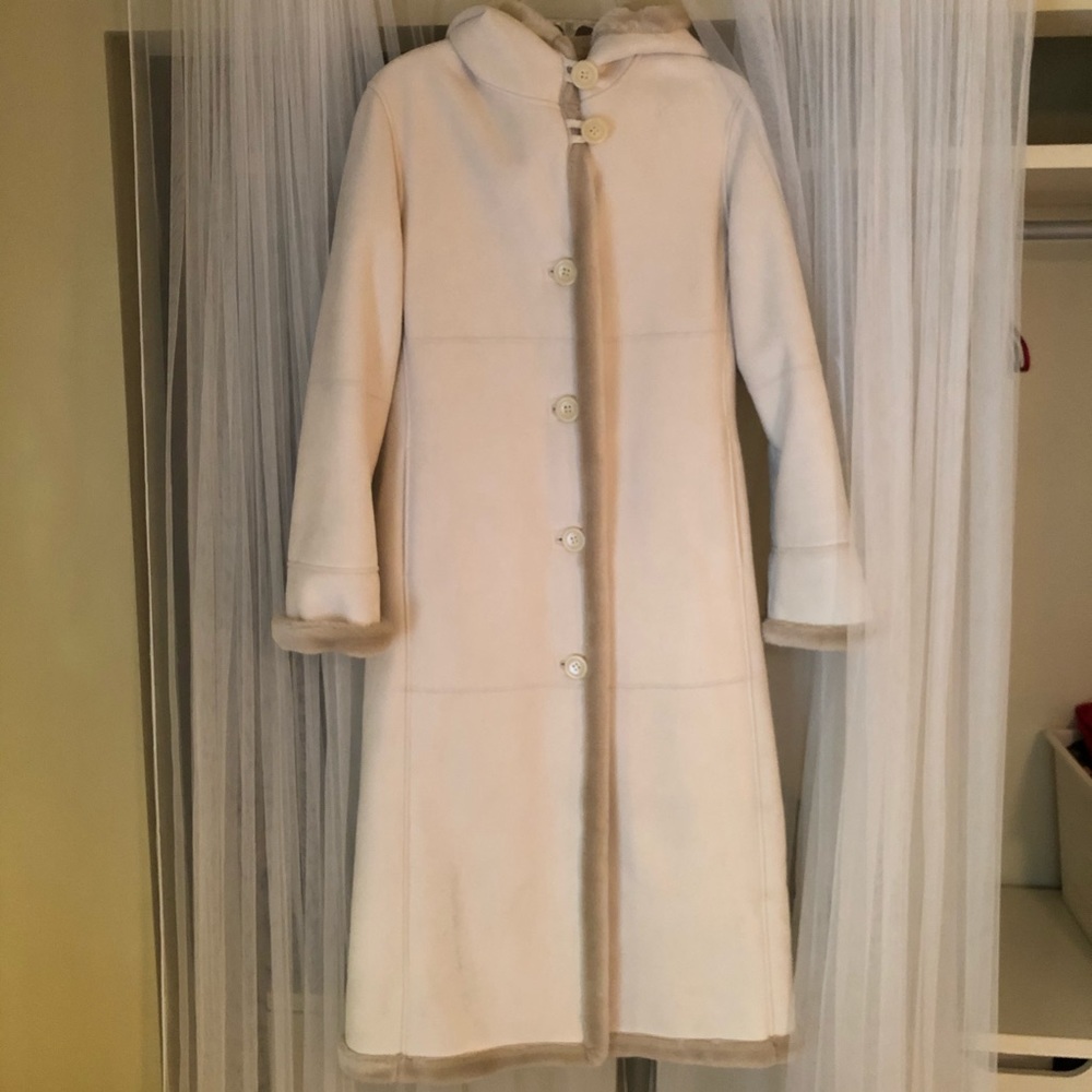 Gallery Fur Lined Hooded Coat XS